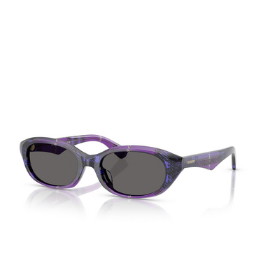 Burberry BE4447D Sunglasses 411387 check violet - three-quarters view