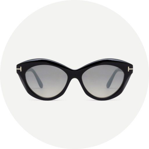 Cat-eye sunglasses for a square-shaped face