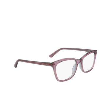 Lunettes de vue Calvin Klein CK19529 535 crystal mauve / rose - Vue trois quarts