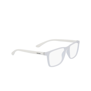 Gafas graduadas Calvin Klein CK19573 971 matte crystal - Vista tres cuartos