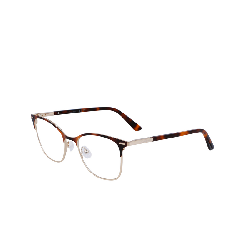 Lunettes de vue Calvin Klein CK21124 220 brown havana - 3/4