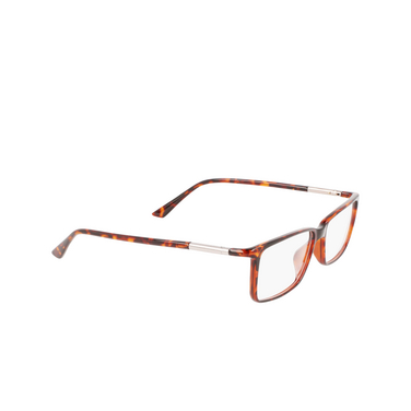 Calvin Klein CK21523 Eyeglasses 220 brown havana - three-quarters view