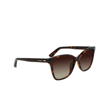 Calvin Klein CK21529S Sunglasses 220 brown havana - three-quarters view