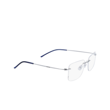 Calvin Klein CK22125TB Eyeglasses 414 silver - three-quarters view