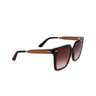 Lunettes de soleil Calvin Klein CK22534S 220 brown havana - Vue trois quarts