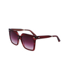 Lunettes de soleil Calvin Klein CK22534S 605 burgundy - Vignette du produit 3/4