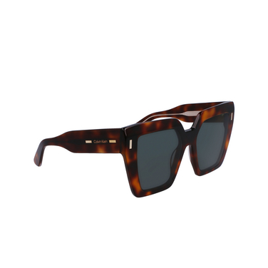 Calvin Klein CK23502S Sunglasses 220 brown havana - three-quarters view