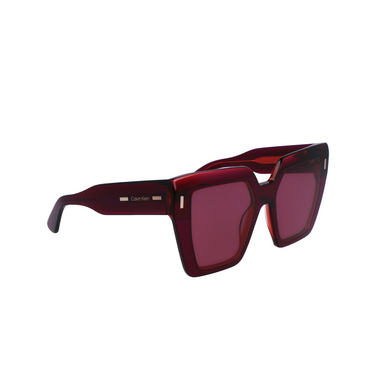 Occhiali da sole Calvin Klein CK23502S 616 wine / rose - tre quarti