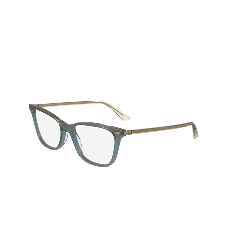 Lunettes de vue Calvin Klein CK23544 334 trasparent khaki / azure / grey - 3/4