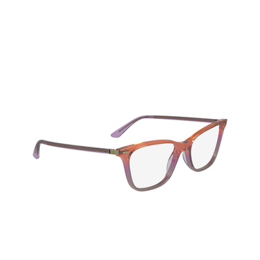 Calvin Klein CK23544 Eyeglasses 815 trasparent orange / pink / nude - three-quarters view