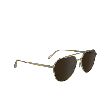 Calvin Klein CK24100S Sunglasses 720 matte gold - three-quarters view