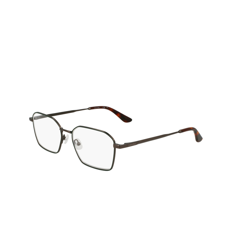 Occhiali da vista Calvin Klein CK24104 009 dark gunmetal / green - 3/4