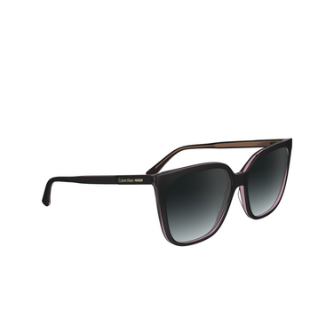 Calvin Klein CK24509S Sunglasses 012 black / pink - three-quarters view