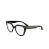 Calvin Klein CK24514 Eyeglasses 031 striped grey / azure - product thumbnail 3/4