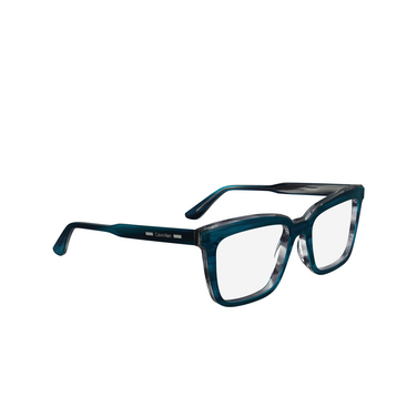 Calvin Klein CK24516 Eyeglasses 416 striped blue - three-quarters view