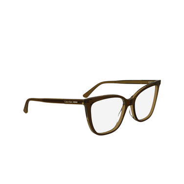 Calvin Klein CK24520 Eyeglasses 200 brown - three-quarters view