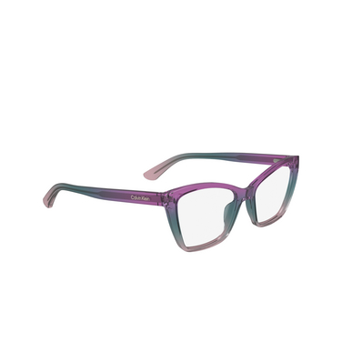 Calvin Klein CK24523 Eyeglasses 503 purple / avio - three-quarters view