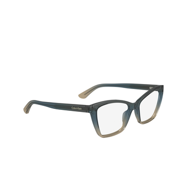 Lunettes de vue Calvin Klein CK24523 538 blue / nude - Vue trois quarts