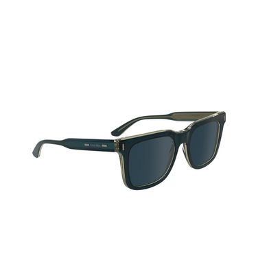 Calvin Klein CK24536S Sunglasses 434 petrol / smoke - three-quarters view