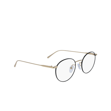 Calvin Klein CK5460 Eyeglasses 715 gold / black - three-quarters view