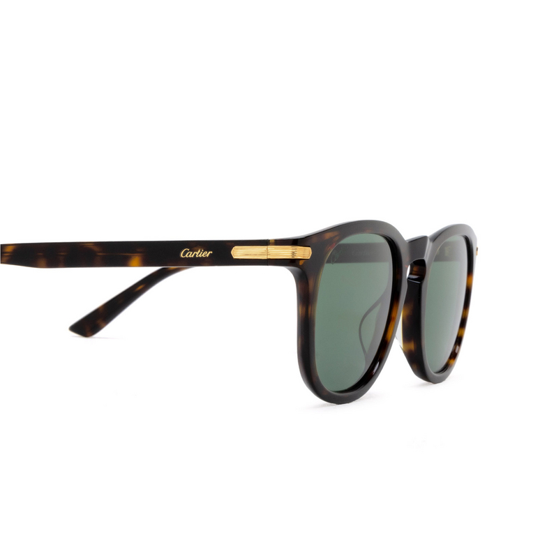 Lunettes de soleil Cartier CT0011S 002 havana - 3/4