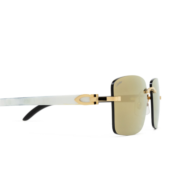 Gafas de sol Cartier CT0030RS 001 gold - 3/4