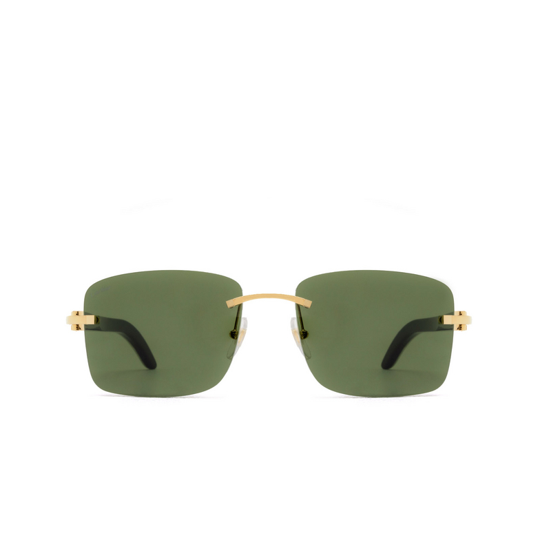 Lunettes de soleil Cartier CT0030RS 002 gold - 1/4