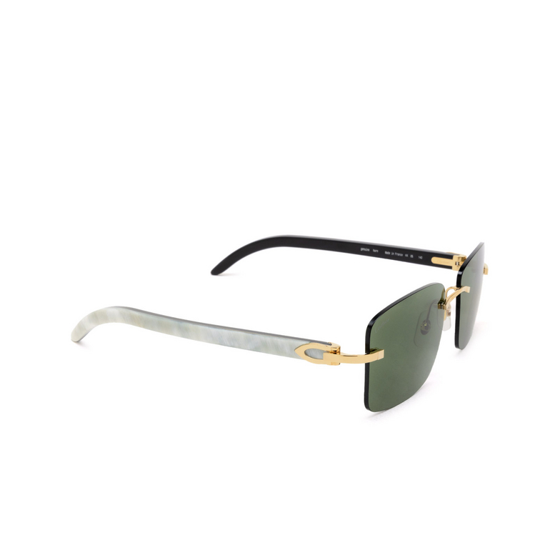 Occhiali da sole Cartier CT0030RS 002 gold - 2/4