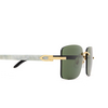 Lunettes de soleil Cartier CT0030RS 002 gold - Vignette du produit 3/4