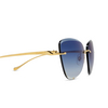 Gafas de sol Cartier CT0032RS 002 gold - Miniatura del producto 3/4