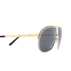 Lunettes de soleil Cartier CT0035S 004 gunmetal - Vignette du produit 3/4