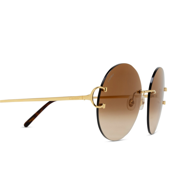 Cartier CT0036RS Sonnenbrillen 001 gold - 3/4