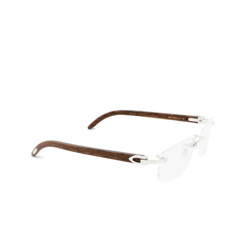 Cartier CT0052O Eyeglasses 004 silver - 2/4