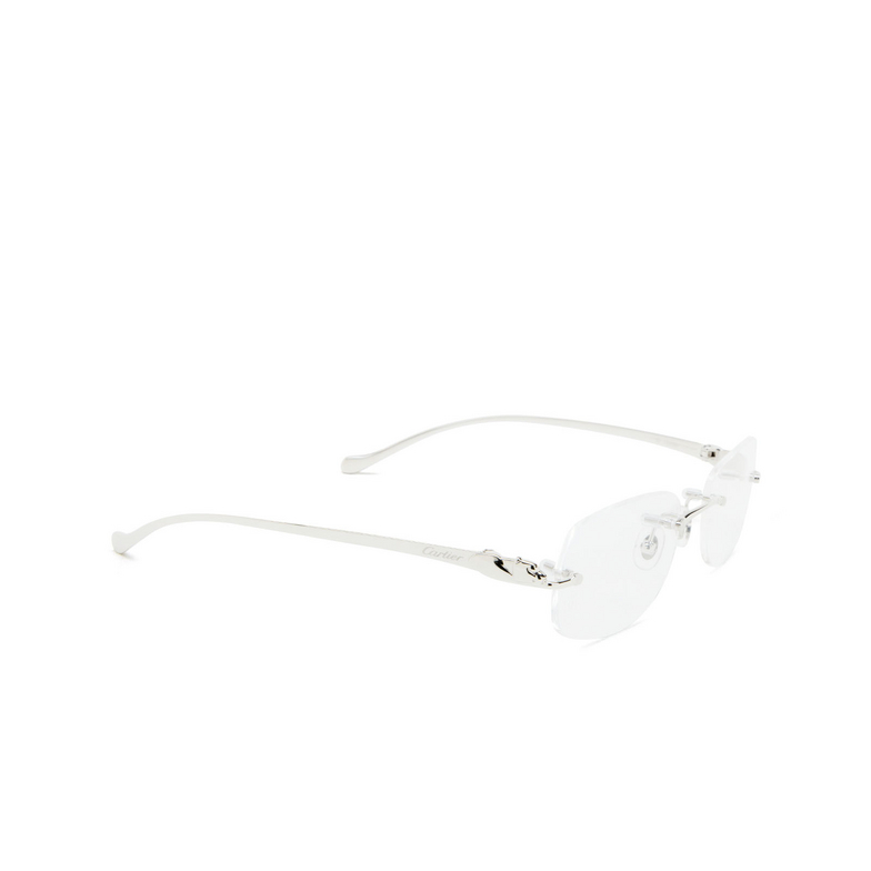 Cartier CT0058O Eyeglasses 003 silver - 2/4