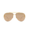 Lunettes de soleil Cartier CT0065S 002 gold - Vignette du produit 1/4