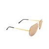 Occhiali da sole Cartier CT0065S 002 gold - anteprima prodotto 2/4