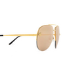 Lunettes de soleil Cartier CT0065S 002 gold - Vignette du produit 3/4