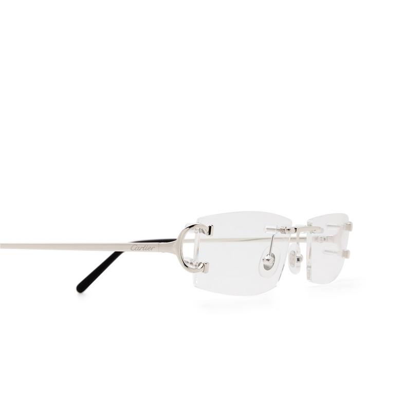 Cartier CT0092O Eyeglasses 002 silver - 3/4
