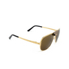 Lunettes de soleil Cartier CT0165S 011 gold - Vignette du produit 2/4