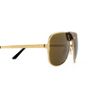 Lunettes de soleil Cartier CT0165S 011 gold - Vignette du produit 3/4