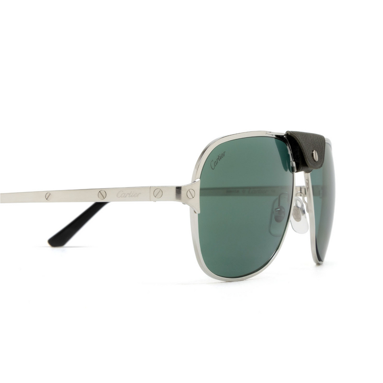 Cartier CT0165S Sunglasses 012 silver - 3/4