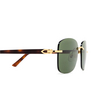 Gafas de sol Cartier CT0227S 002 gold - Miniatura del producto 3/4