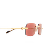 Gafas de sol Cartier CT0271S 004 gold - Miniatura del producto 3/4