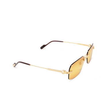 Cartier CT0271S Sonnenbrillen 007 gold - Dreiviertelansicht
