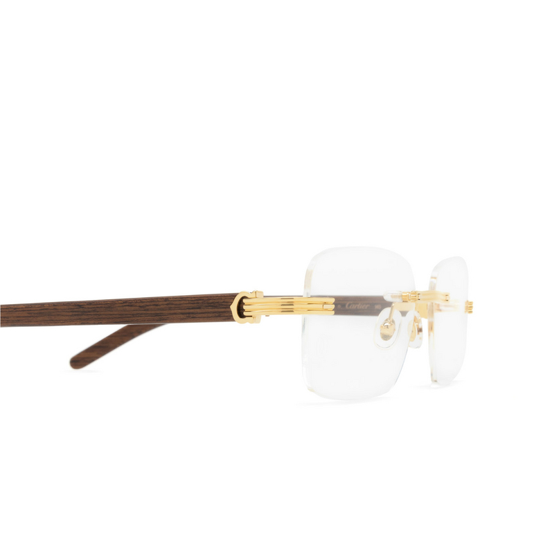 Gafas graduadas Cartier CT0286O 002 gold - 3/4