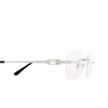 Cartier CT0290O Eyeglasses 002 silver - product thumbnail 3/4