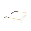 Occhiali da vista Cartier CT0336O 001 gold - anteprima prodotto 2/4