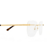 Lunettes de vue Cartier CT0336O 001 gold - Vignette du produit 3/4