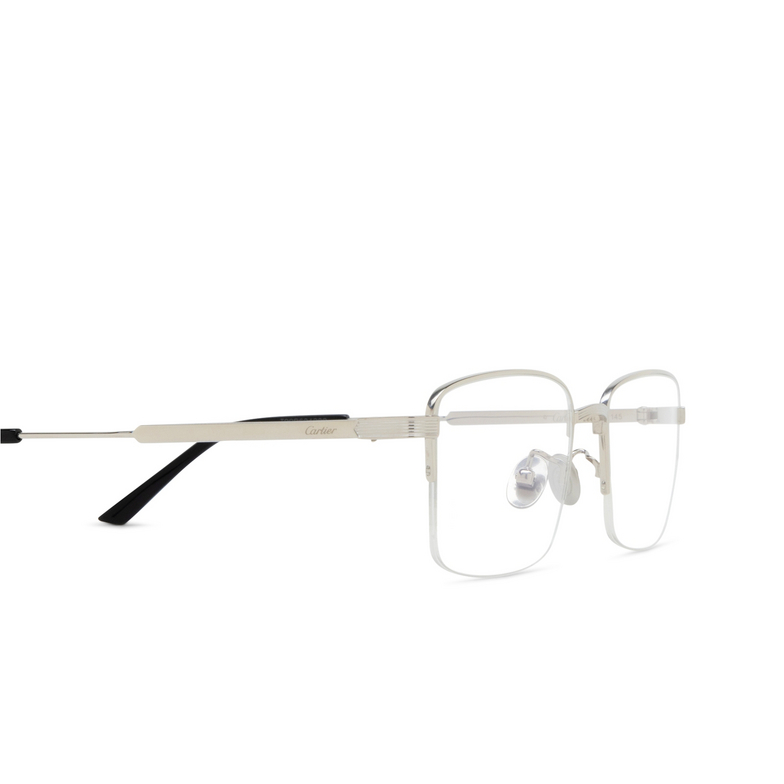 Gafas graduadas Cartier CT0348O 002 silver - 3/4