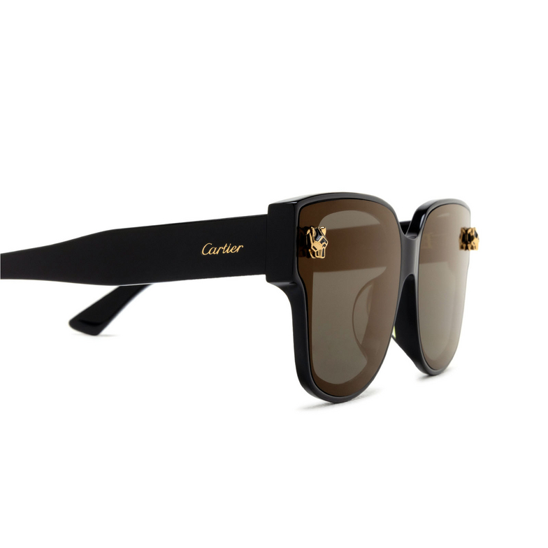 Cartier CT0357SA Sunglasses 001 black - 3/4